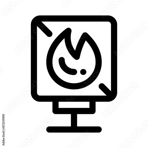 no fire line icon