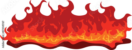 lava burning flame design illustration 