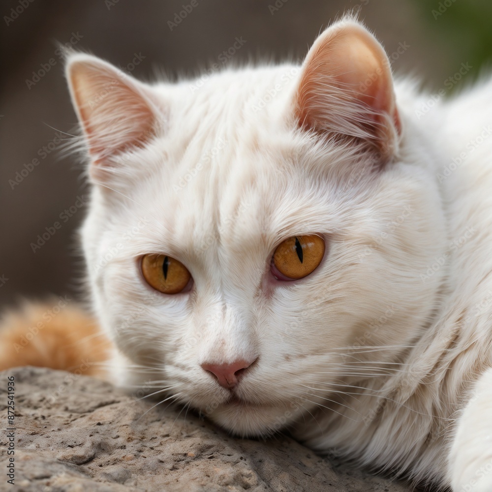 A white cat A white cat