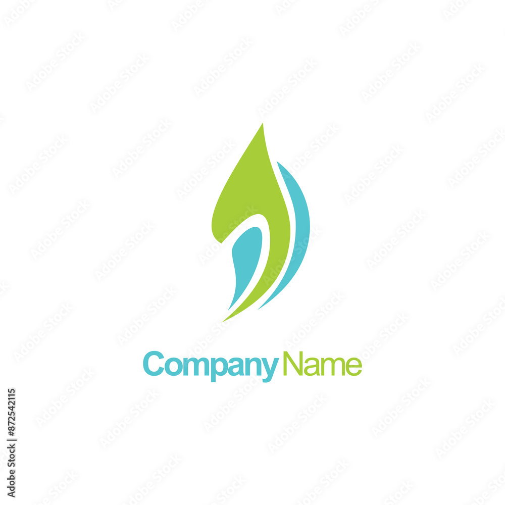 abstract green company logo abstract green company logo