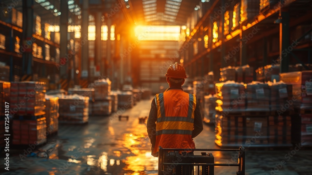Warehouse Worker at Sunrise - Generative AI Warehouse Worker at Sunrise - Generative AI