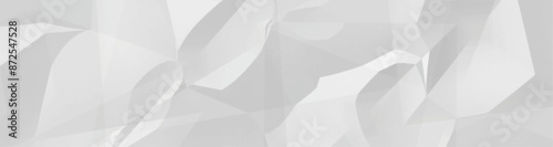 White crumpled Paper texture background. Clean empty white wrinkled paper background. Vector illustration.
