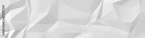 White crumpled Paper texture background. Clean empty white wrinkled paper background. Vector illustration.