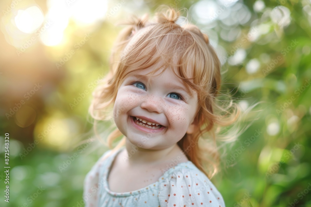 Portrait of a Little Girl with Red Hair and Freckles Portrait of a Little Girl with Red Hair and Freckles