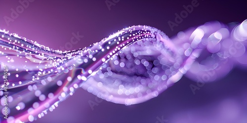 Lavender DNA Structure Symbol of Genetic Adaptability and Fluidity. Concept Genetics, DNA Structure, Lavender, Adaptability, Fluidity