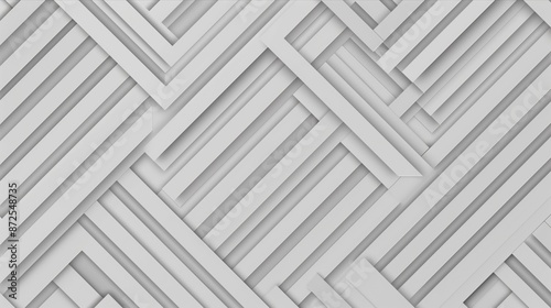 A white background with many white lines. The lines are not straight, but rather they are angled and curved. The image has a modern and abstract feel to it photo