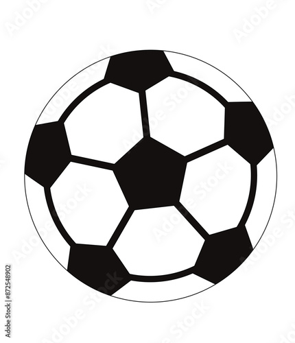 BALON DE FUTBOL VECTOR CORTE