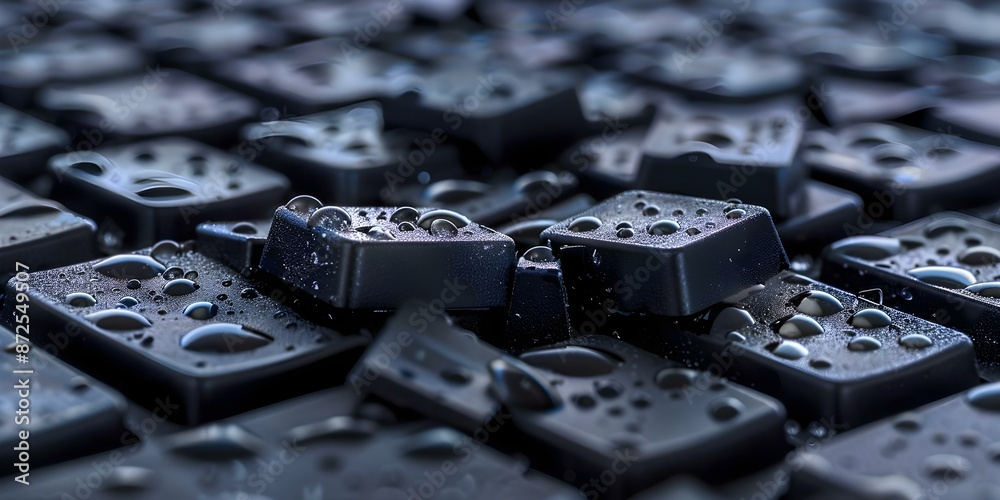 Cluster of damaged keyboard keys. Concept Damaged Keyboard Keys ...