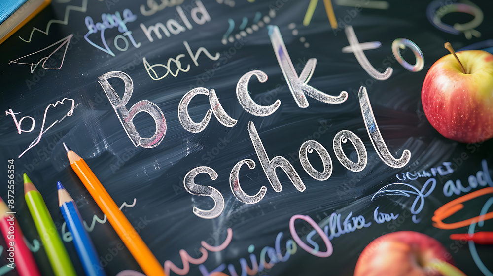 Back to School education concept illustration background with Back to School education concept illustration background with
