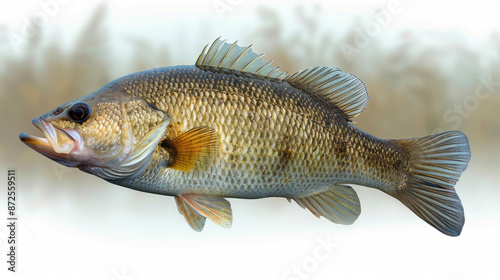 Close-Up of a Largemouth Bass with Blurred Background