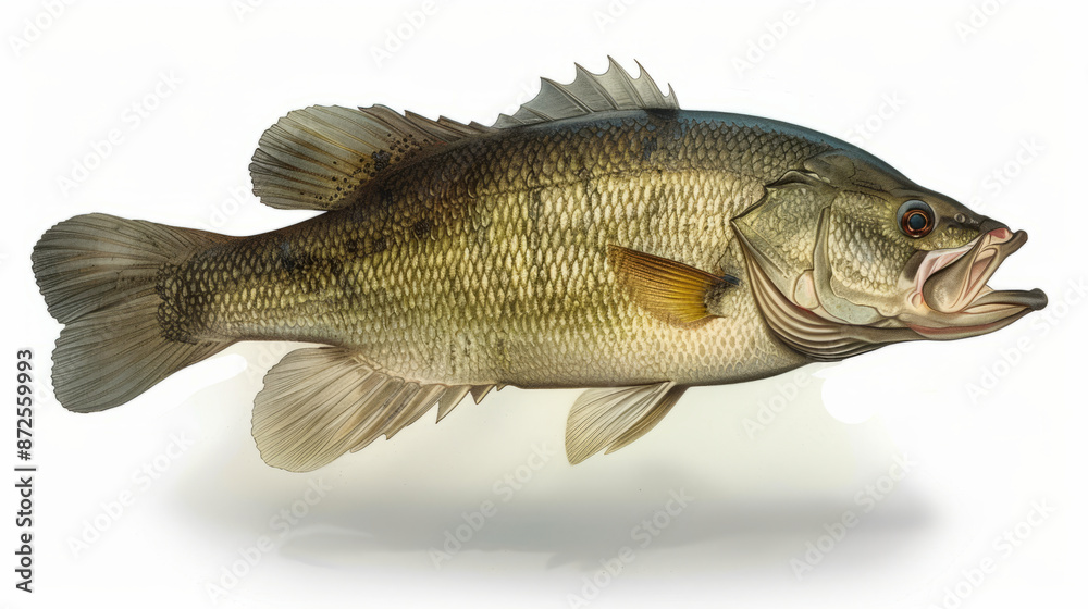 Detailed Illustration of a Largemouth Bass Detailed Illustration of a Largemouth Bass