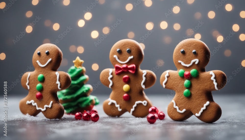 Photo beautiful festive christmas gingerbread made by hand Photo beautiful festive christmas gingerbread made by hand