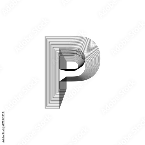 Alphabet font letters and numbers modern abstract design with line vector illustration	
