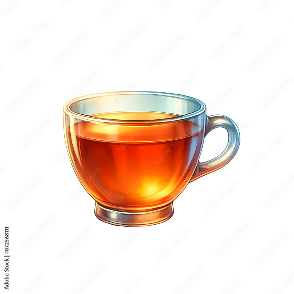 3d cup of tea isolated on white 3d cup of tea isolated on white
