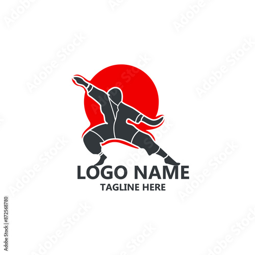 kungfu isolated logo design vector