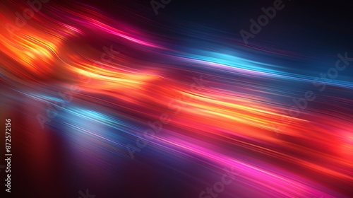 Abstract background with blurred motion lines in vibrant colors