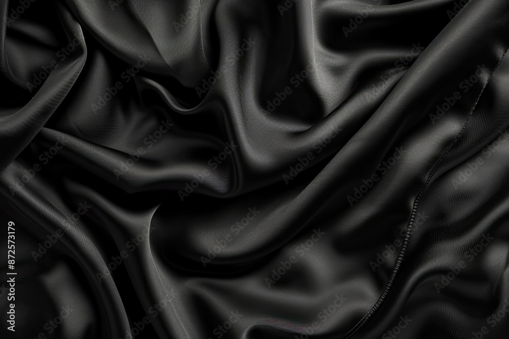 Black luxury fabric background with copy space Black luxury fabric background with copy space