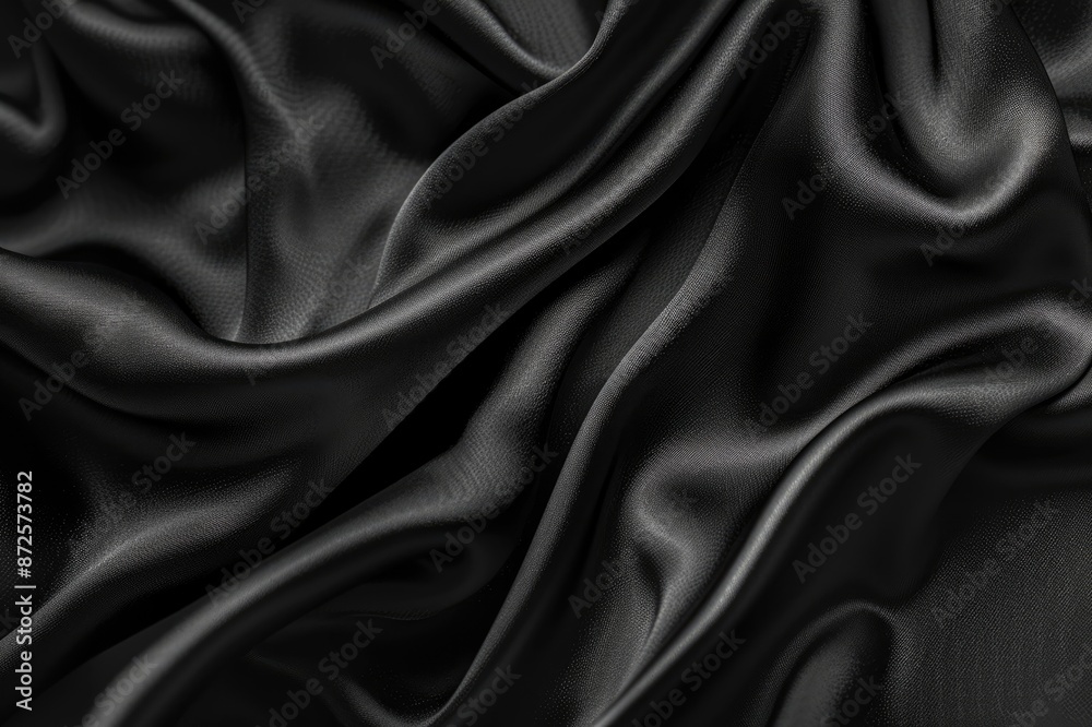 Black luxury fabric background with copy space Black luxury fabric background with copy space