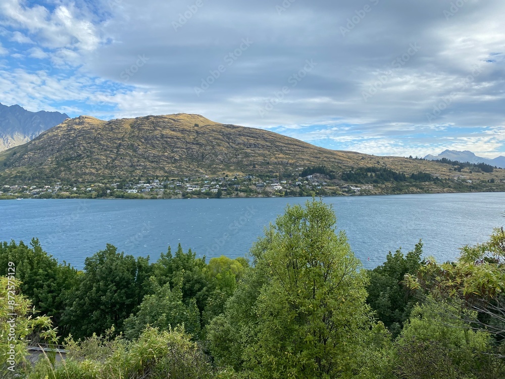 Lake Wakatipu in Frankton Beach Queenstown South Island New Zealand Photo Lake Wakatipu in Frankton Beach Queenstown South Island New Zealand Photo