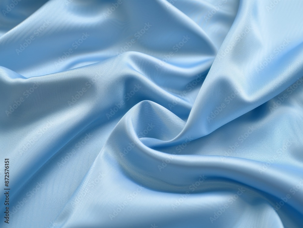 Obraz premium Light blue nylon fabric texture with a smooth and durable finish