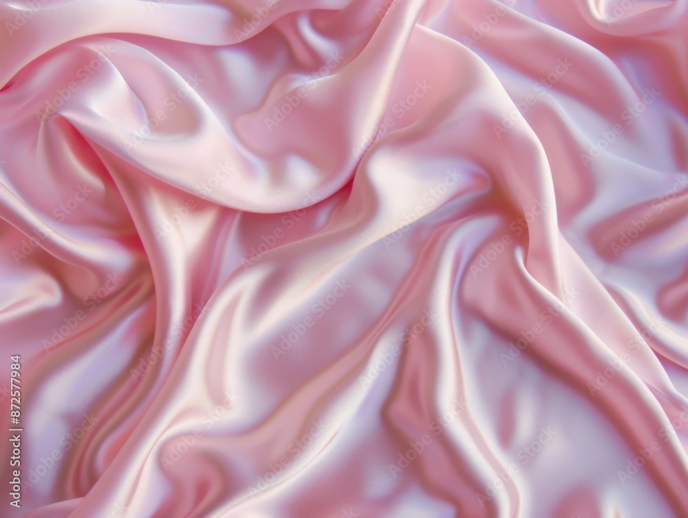 Fototapeta premium Light pink fabric texture with a smooth and silky feel