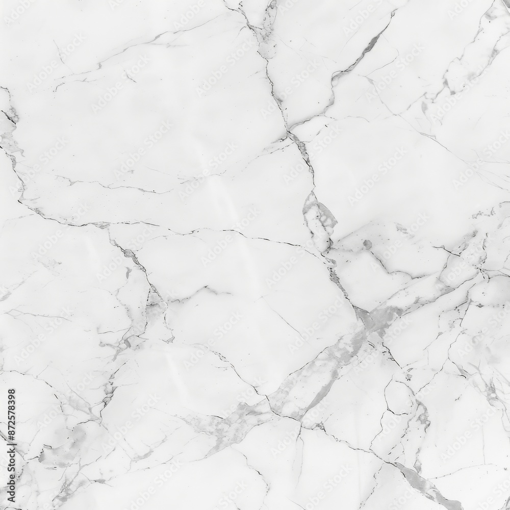 Smooth and seamless white marble texture with light grey veins, giving a luxurious and timeless feel Smooth and seamless white marble texture with light grey veins, giving a luxurious and timeless feel
