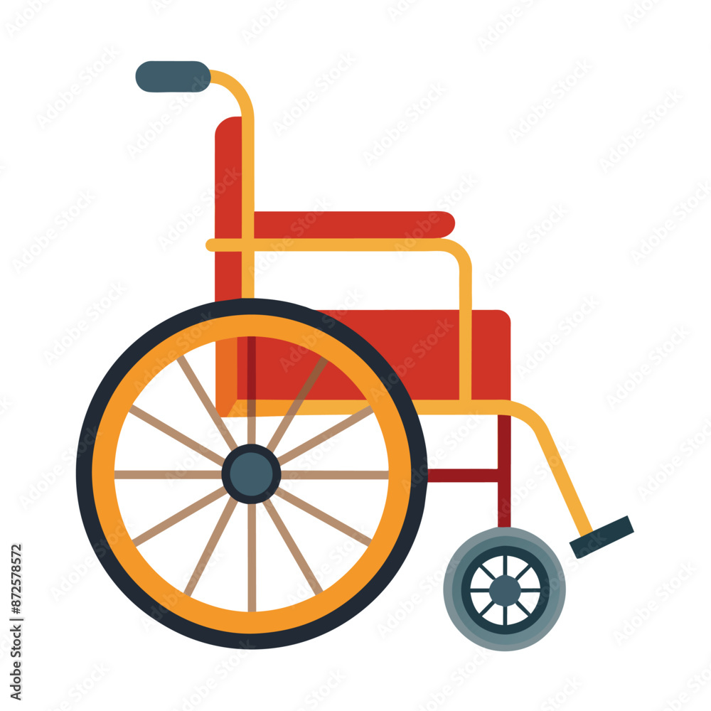 wheel chair minimal design vector illustration wheel chair minimal design vector illustration