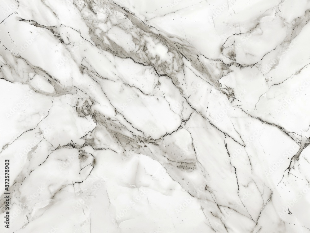 Obraz premium Smooth white marble slab texture with subtle veining