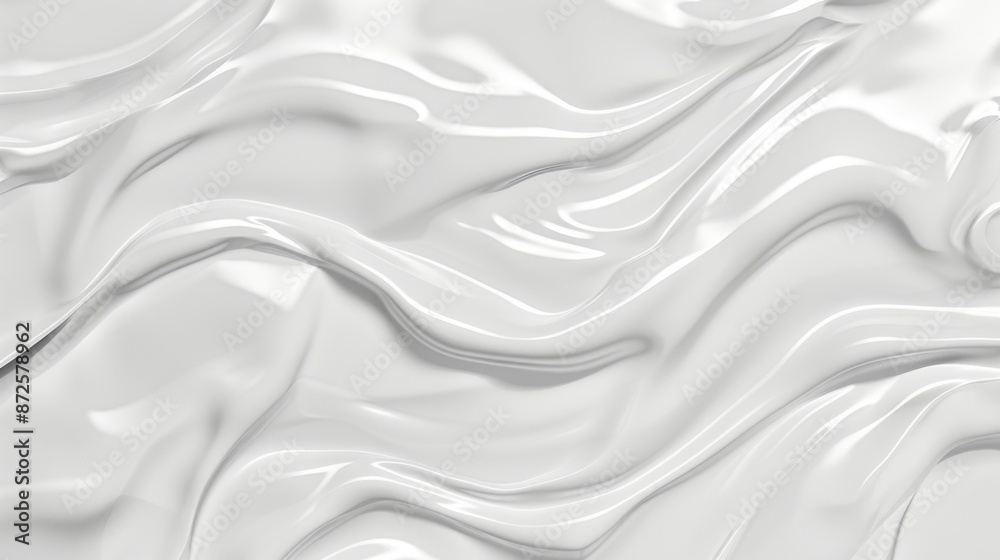 Fototapeta premium Smooth white plastic texture with a glossy finish