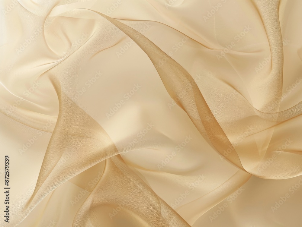 Obraz premium Soft beige shadow pattern on a light background, creating a gentle and elegant texture