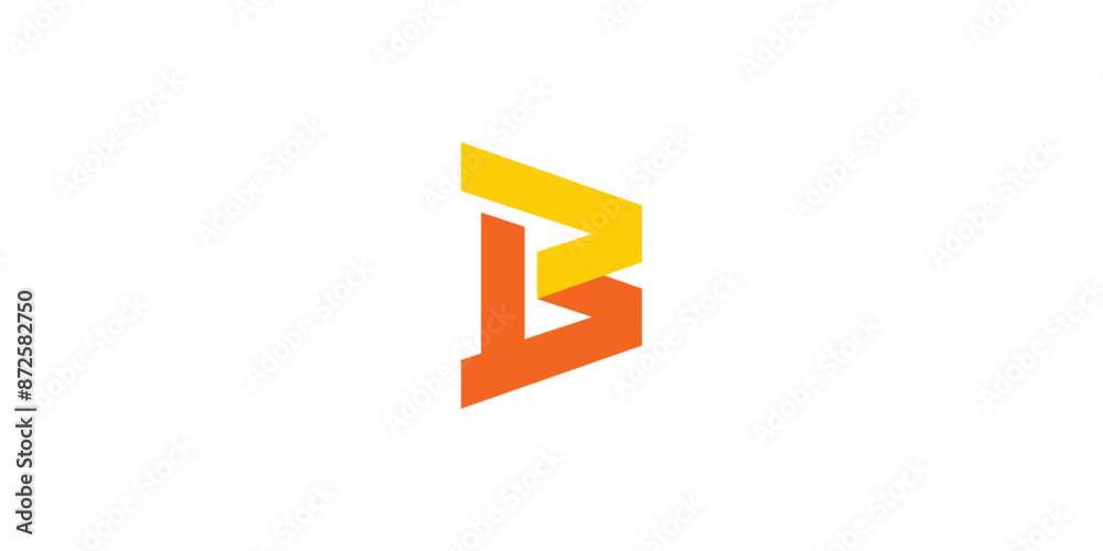 Modern and colorful B logo design Modern and colorful B logo design