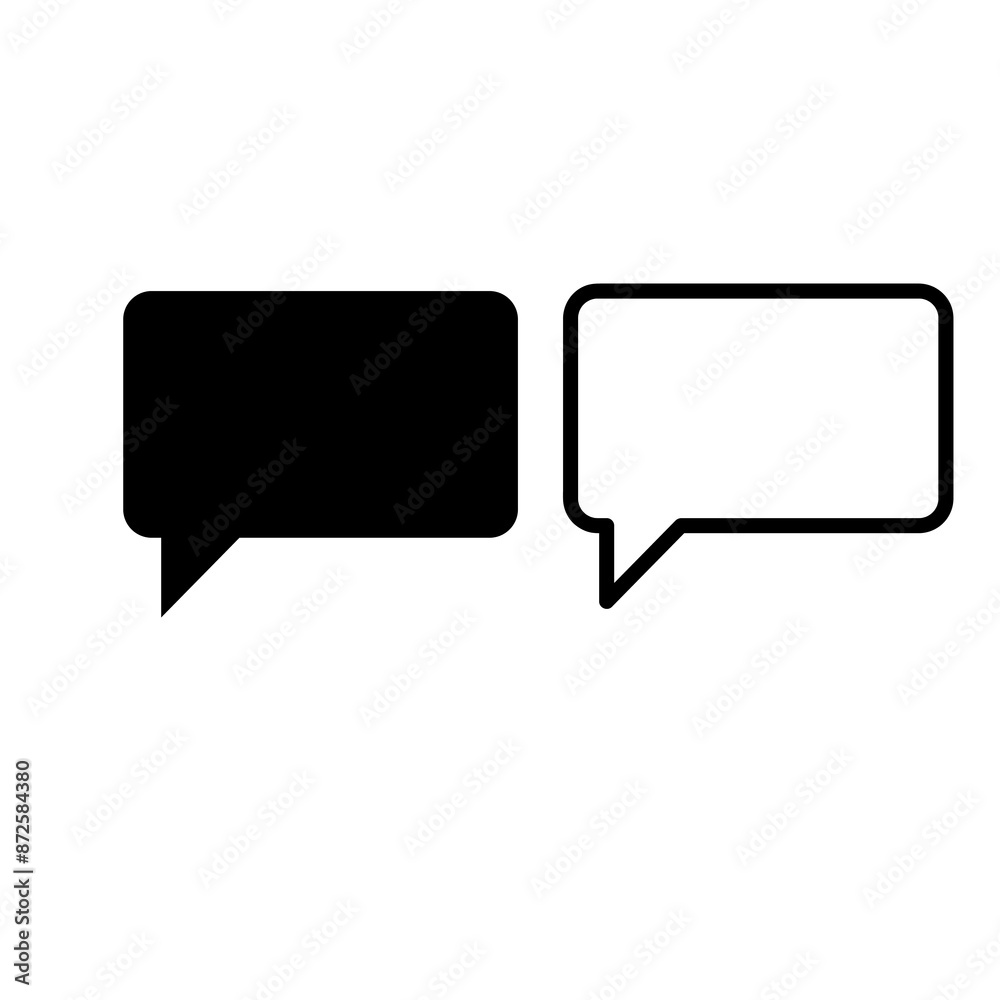 Speech bubble icon. simple flat black trendy style illustration for web and app on white background..eps Speech bubble icon. simple flat black trendy style illustration for web and app on white background..eps