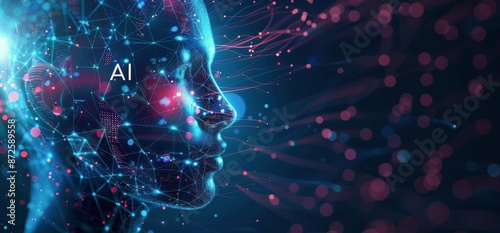 Digital Illustration of an AI Human