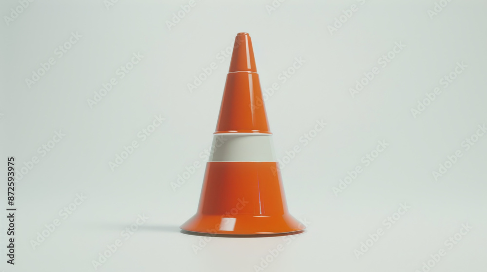 A traffic cone icon displayed alone on a white background. A traffic cone icon displayed alone on a white background.