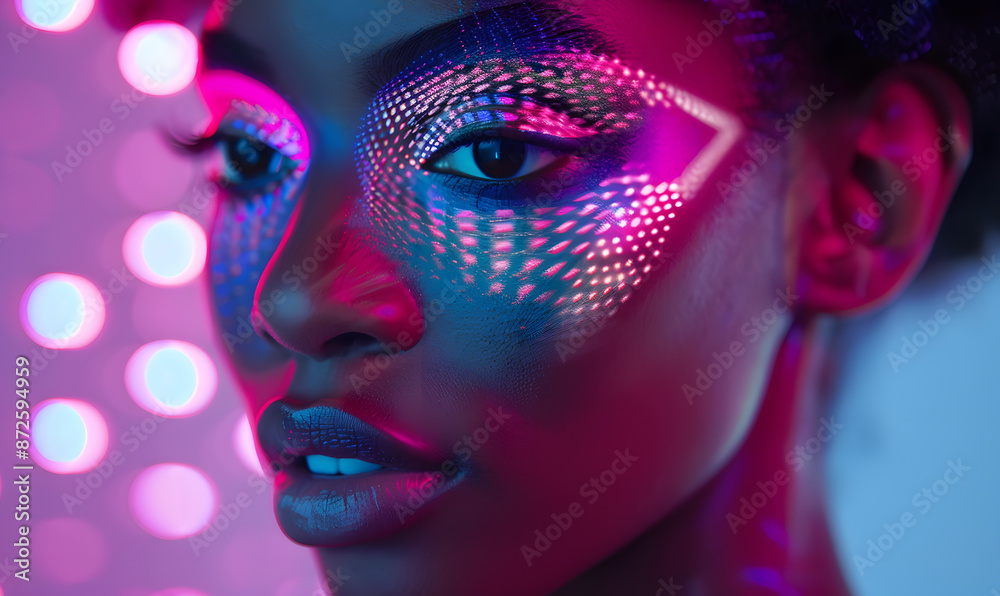 technology-themed beauty graphic concept technology-themed beauty graphic concept