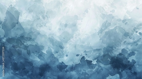 Abstract Blue Watercolor Background -  Digital Painting Texture © BrilliantPixels