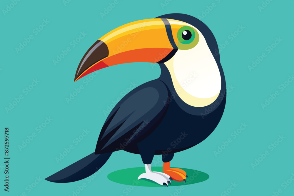Naklejka premium toucan vector illustration