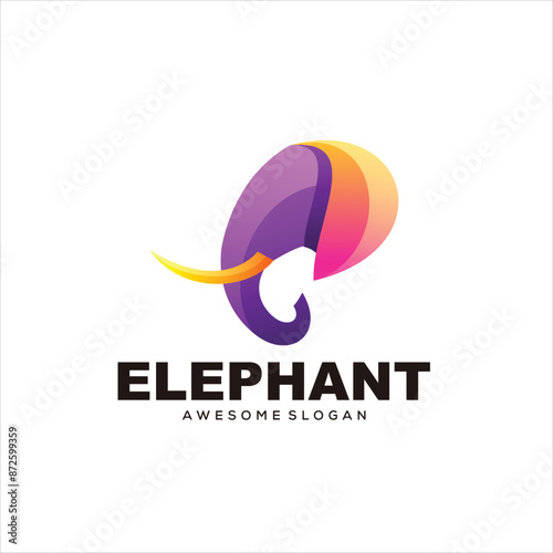 elephant logo mascot vector design