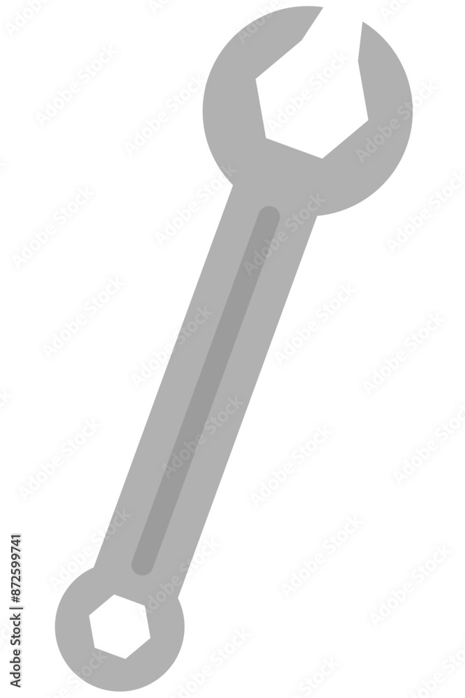 Wrench flat icon for graphic design projects isolated on white background. Wrench flat icon for graphic design projects isolated on white background.