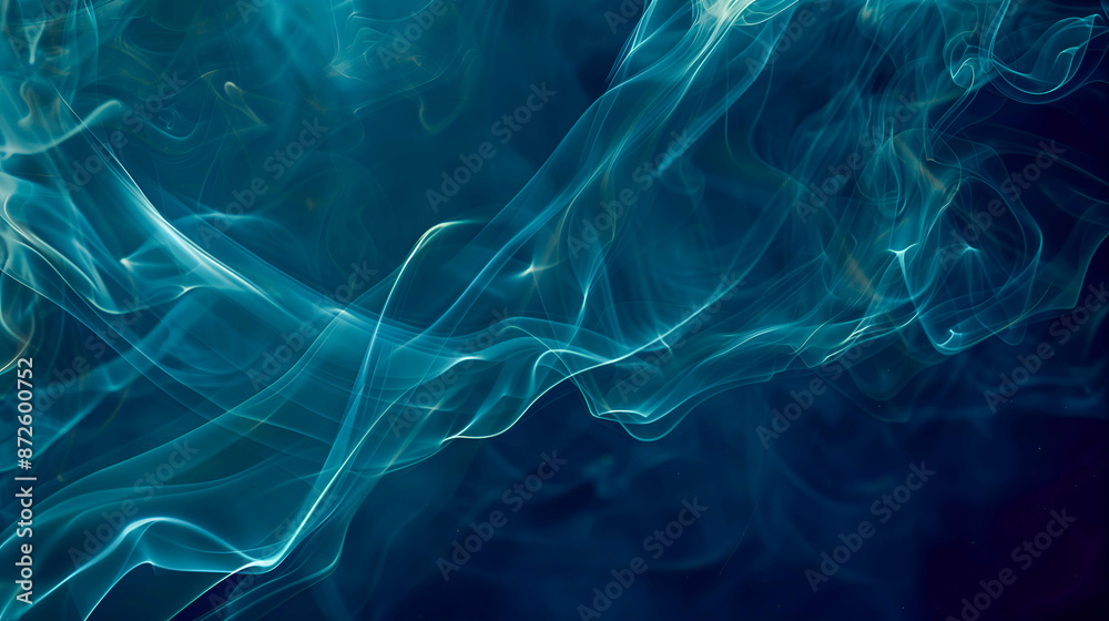 Ethereal Blue Smoke Abstract Art Ethereal Blue Smoke Abstract Art