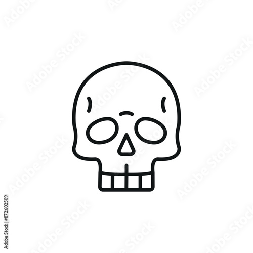 Skull icon. Simple skull icon for social media, app, and web design. Vector illustration.