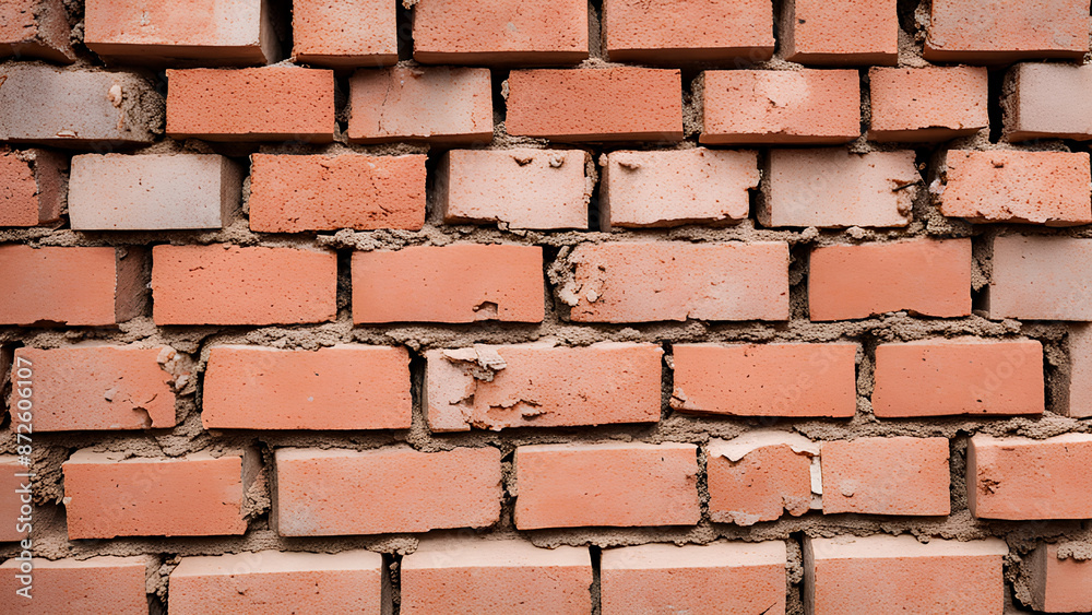 Fototapeta premium Building strong Bricks, a timeless choice for lasting homes and structures