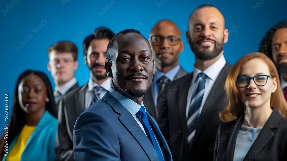 Obraz premium Portraits showcasing an ethnically diverse group, collection, diversity, inclusion