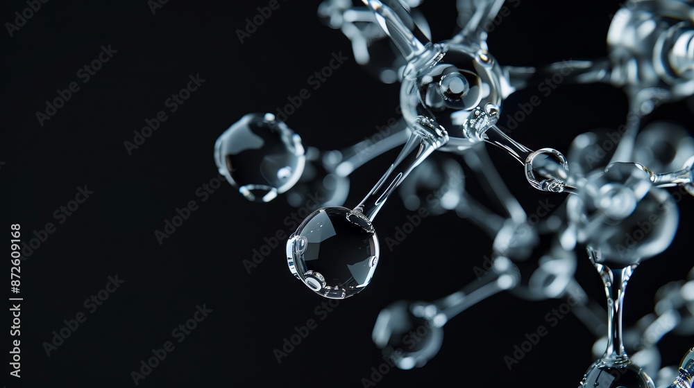 A close up of a water droplet.