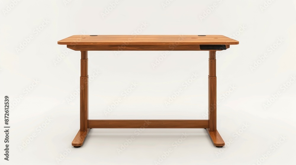 Adjustable Standing Desk ,minimal, isolate white background Adjustable Standing Desk ,minimal, isolate white background