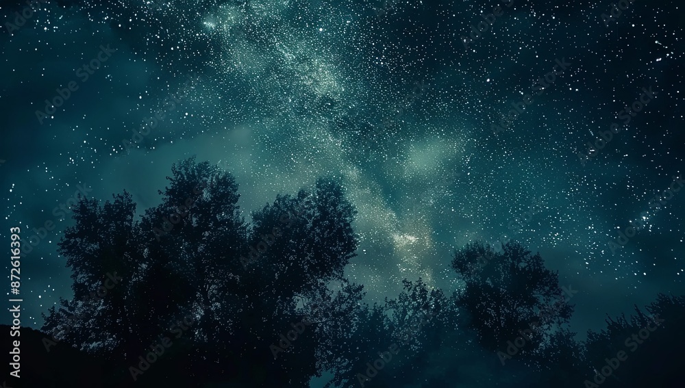 Minimalistic 3D Rendering of a Dark Night Sky Filled with Stars, Perfect for Copyspace and Banner Designs, Creating a Calm and Serene Atmosphere Minimalistic 3D Rendering of a Dark Night Sky Filled with Stars, Perfect for Copyspace and Banner Designs, Creating a Calm and Serene Atmosphere