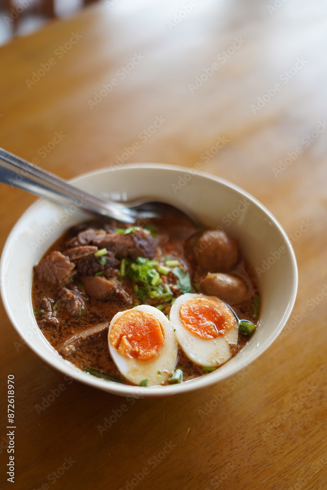 Thai Boat Noodle Soup, Thailand's most famous Thai Boat Noodle Soup, Thailand's most famous