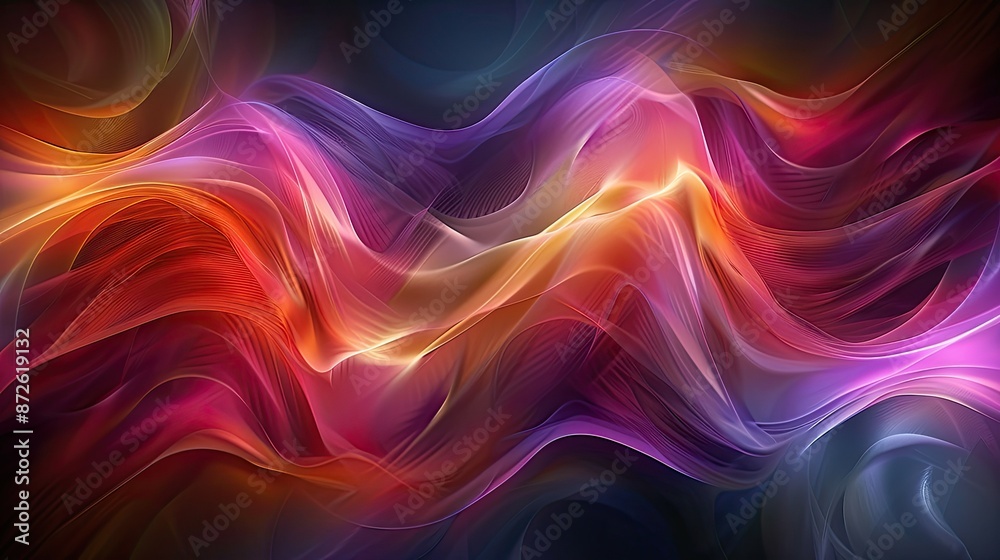 Dynamic waves of vibrant abstract colors Dynamic waves of vibrant abstract colors