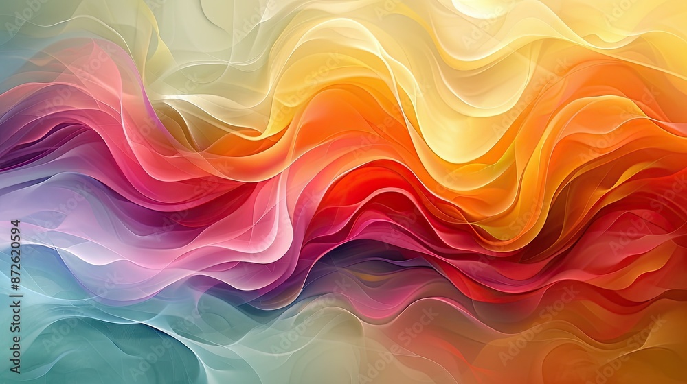 Dynamic waves of vibrant abstract colors Dynamic waves of vibrant abstract colors