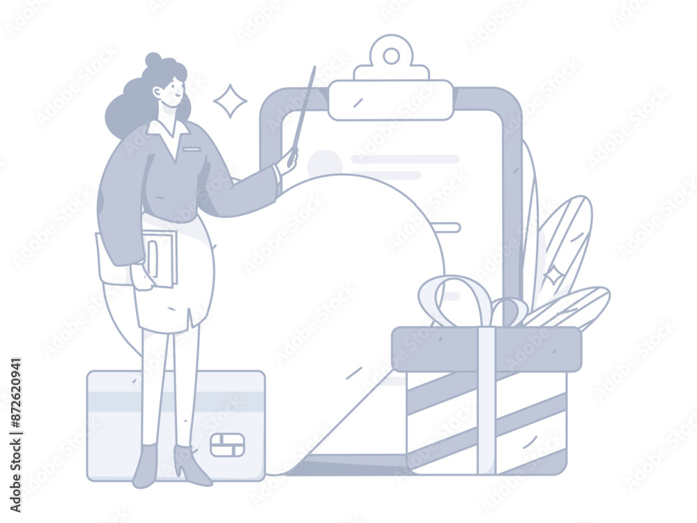 Credit card bill character flat vector concept operation hand drawn illustration
Credit card bill character flat vector concept operation hand drawn illustration